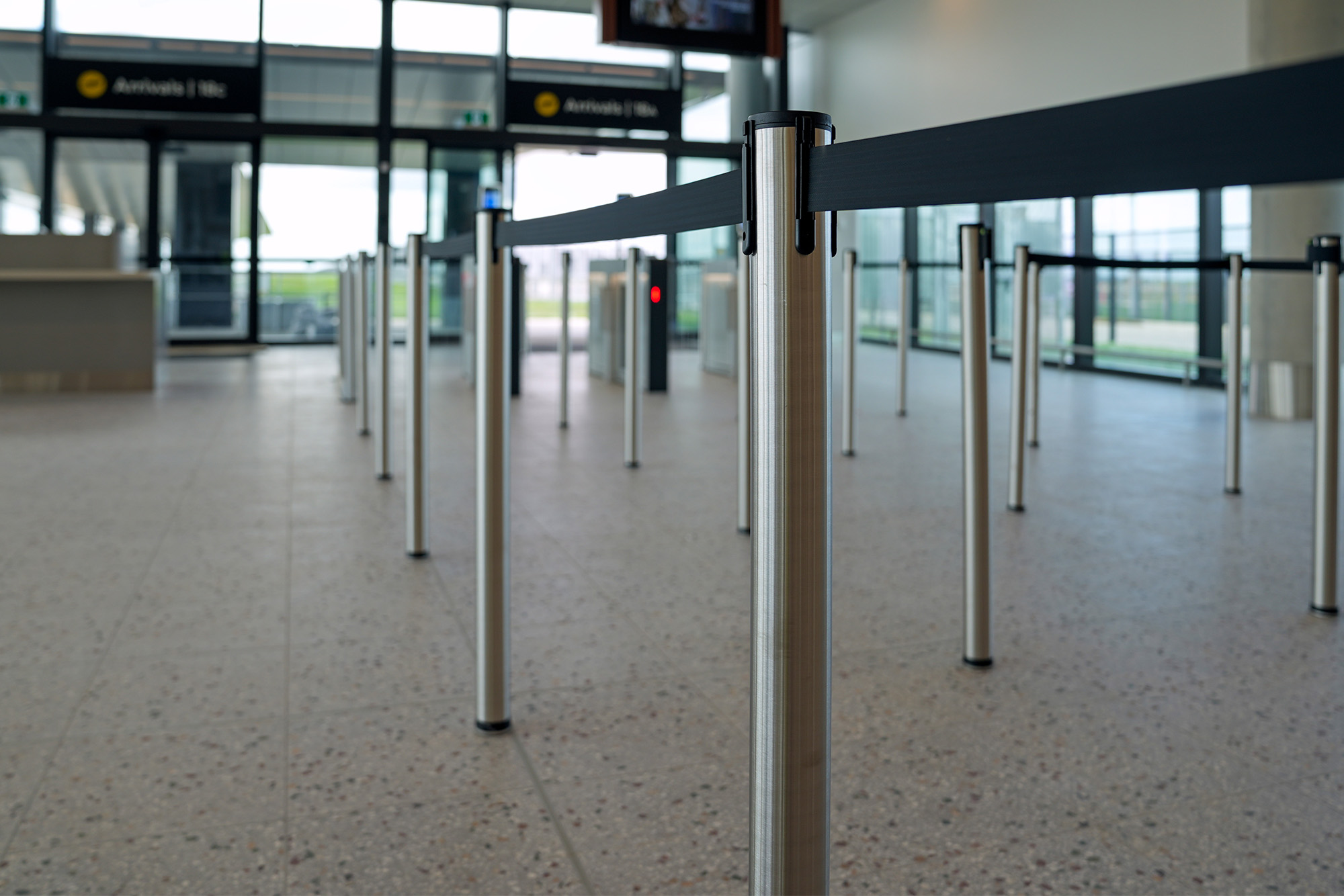 Belt Posts Flexi In-Floor Stanchion Barrier