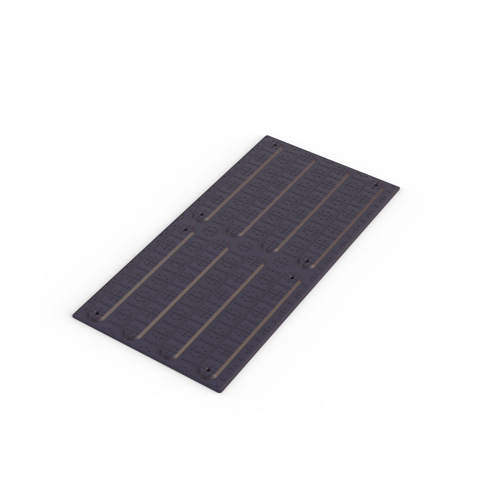 Directional Tactile Pad 300 x 600mm - Black Fibre Reinforced Polymer 